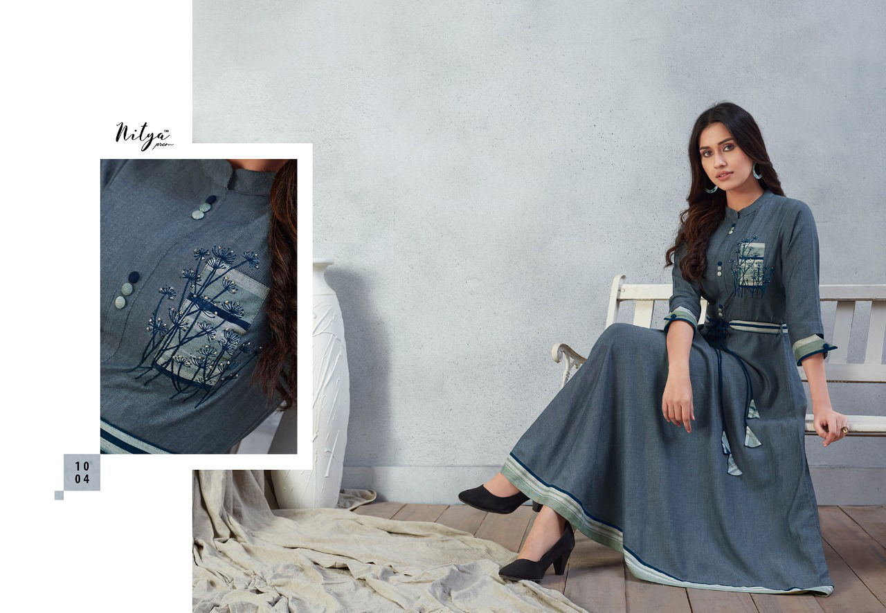 Prisha By LT Nitya Catchy Look Rayon Party Wear Kurti Catalog